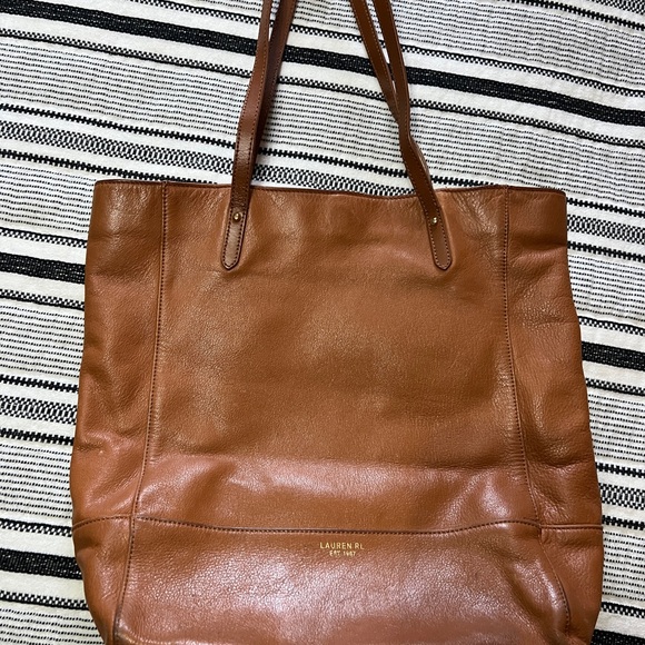 Vintage Ralph Lauren, Lauren RL Chestnut Leather Tote, Europe Sample Development - Picture 4 of 7